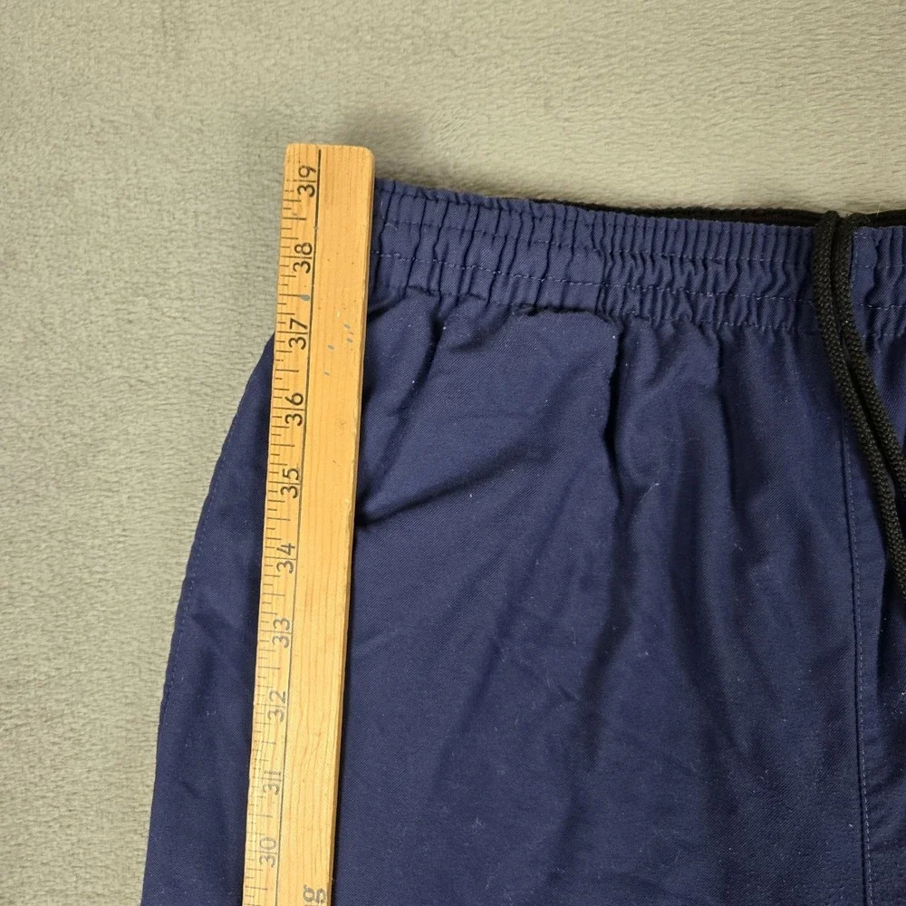 Vintage Nike Track Pants Mens Medium Blue Lined‎ Ankle Zip Gray Tag Swoosh Y2k